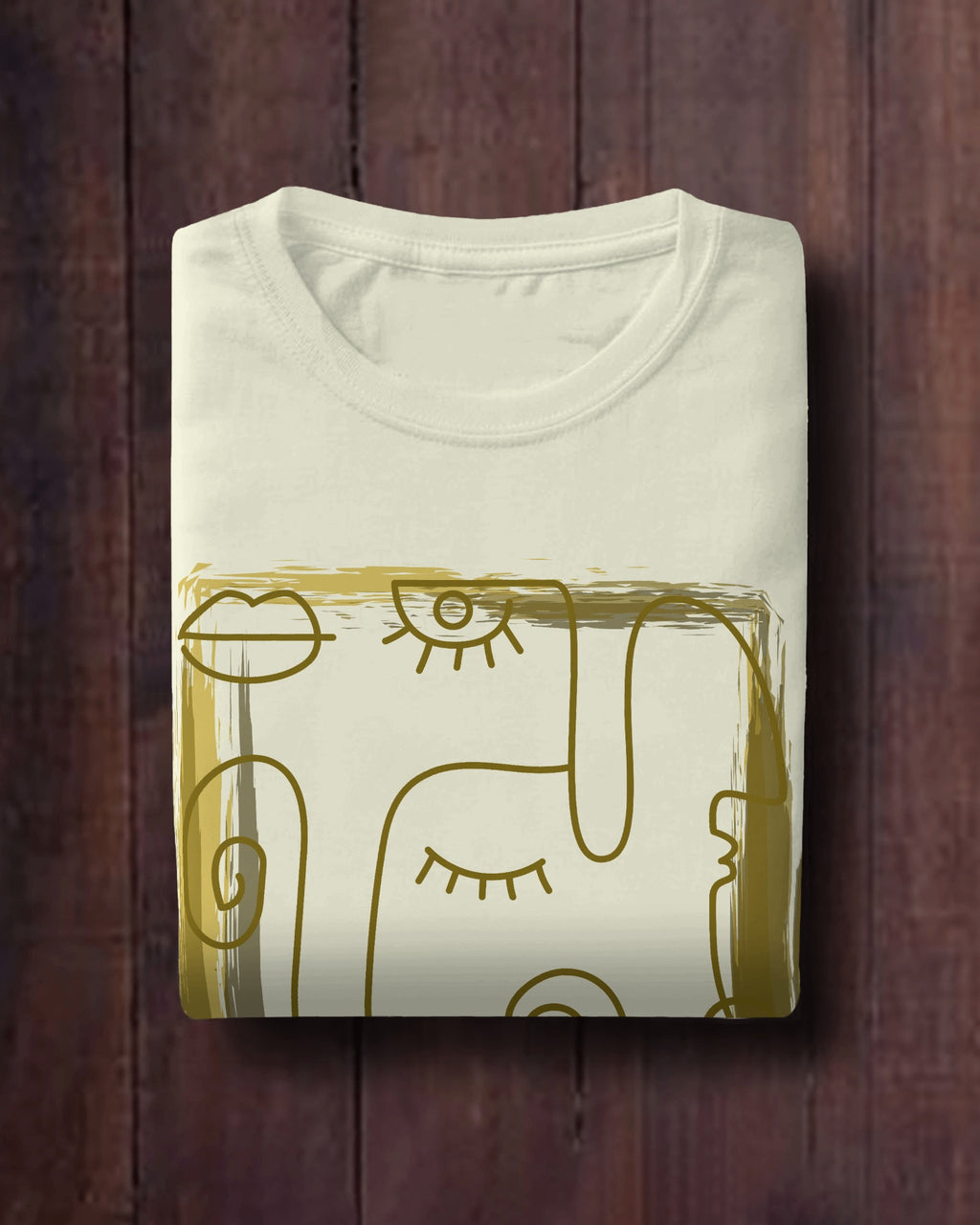 Abstract Face Unisex Premium Oversized T-Shirt