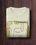 Abstract Face Unisex Premium Oversized T-Shirt