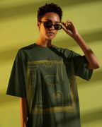 Abstract Face Unisex Premium Oversized T-Shirt