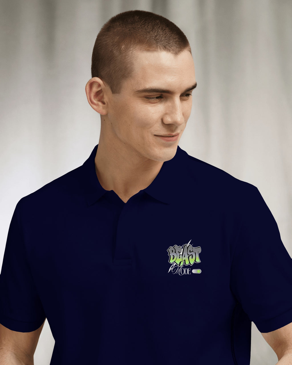 Beast Mode Men's Embroidered Polo