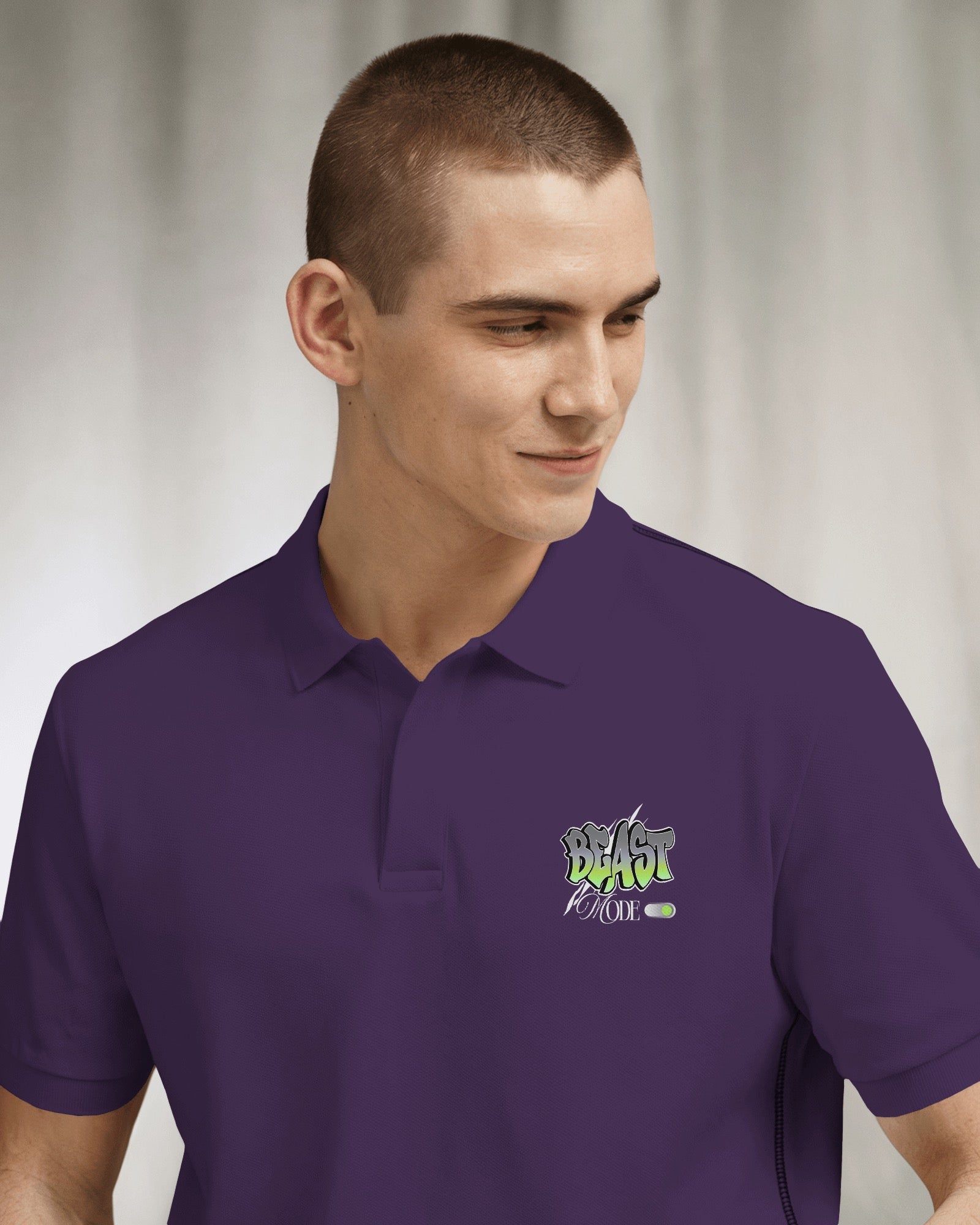 Beast Mode Men's Embroidered Polo