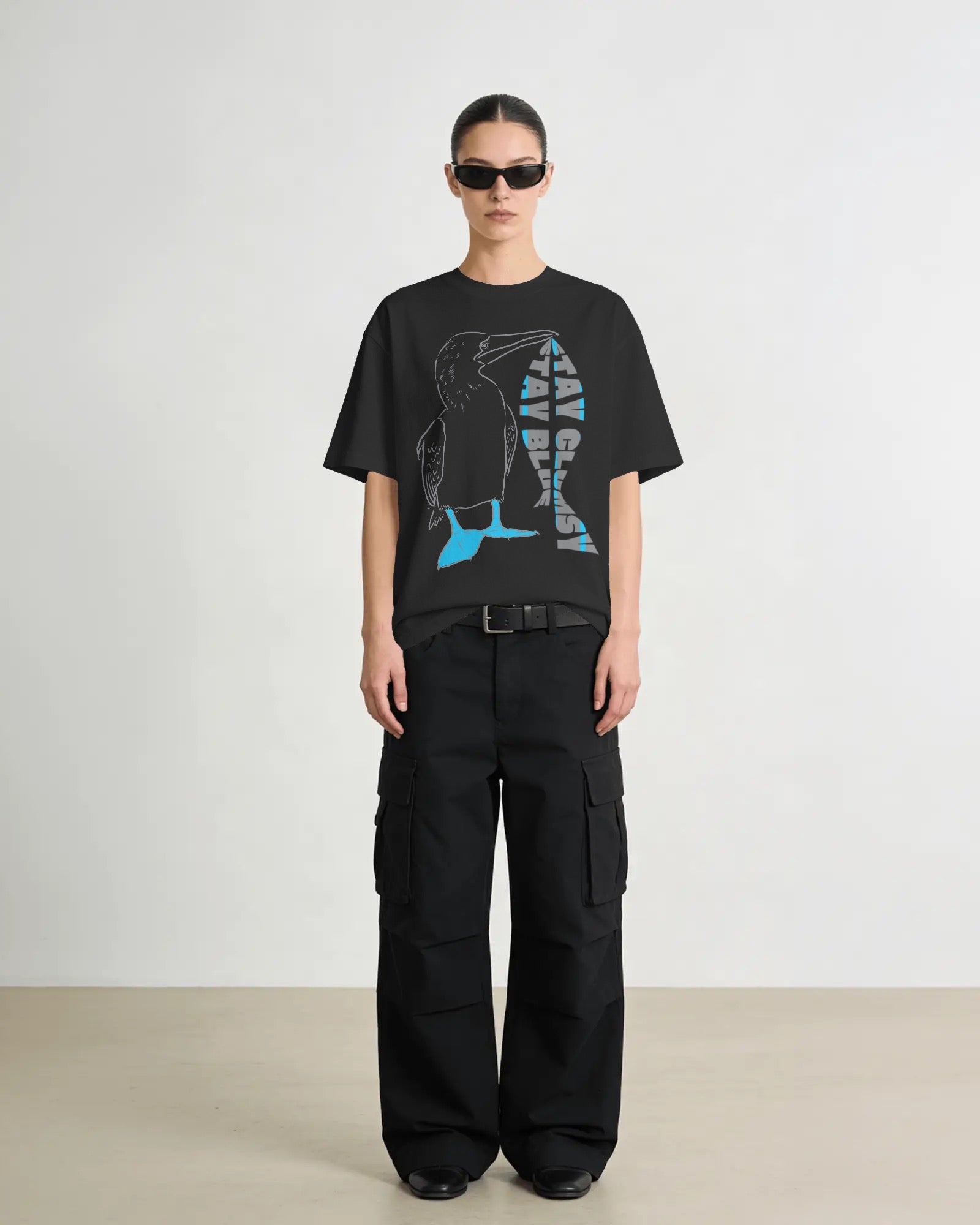 Stay Clumsy Unisex Premium Oversized T-Shirt
