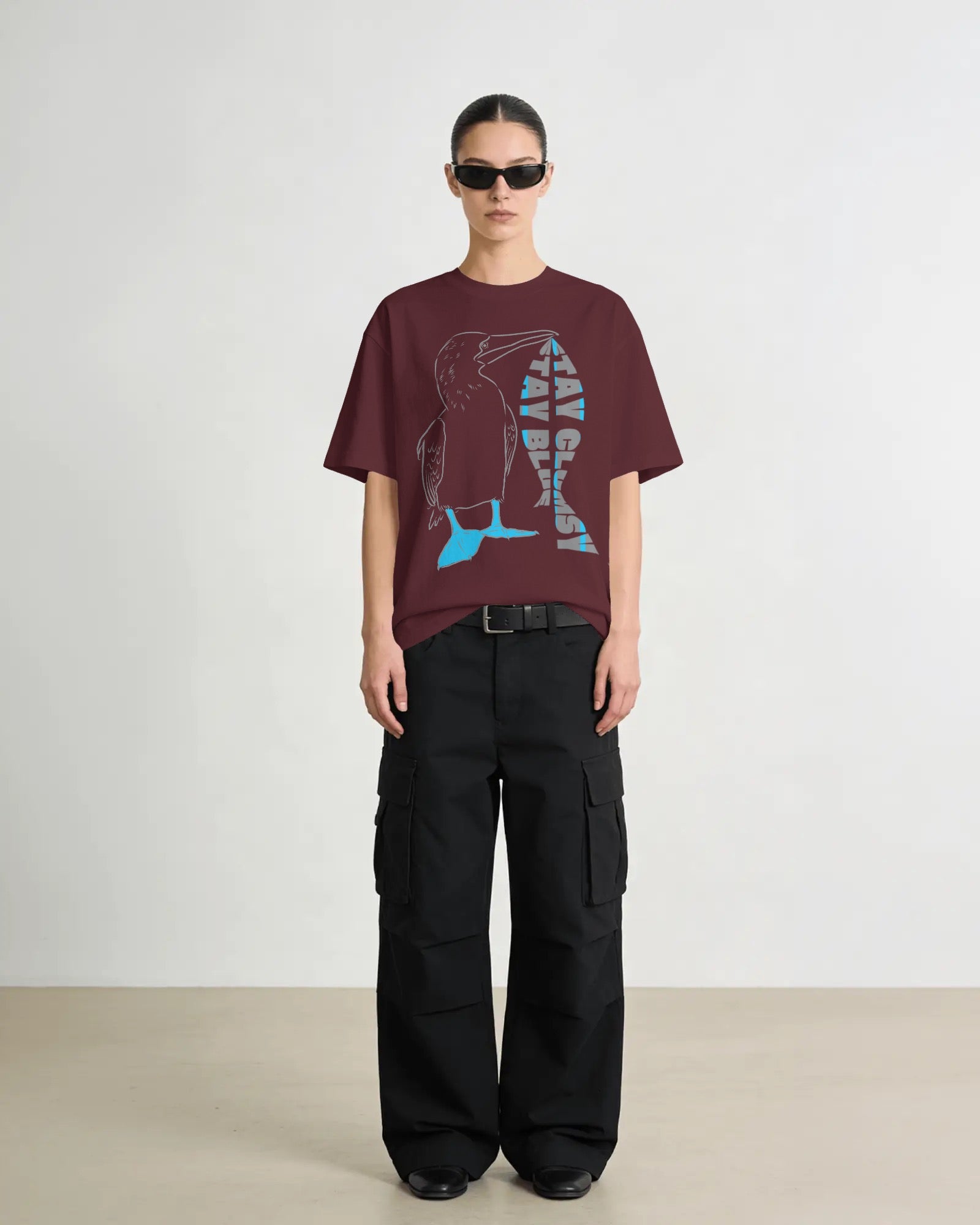 Stay Clumsy Unisex Premium Oversized T-Shirt