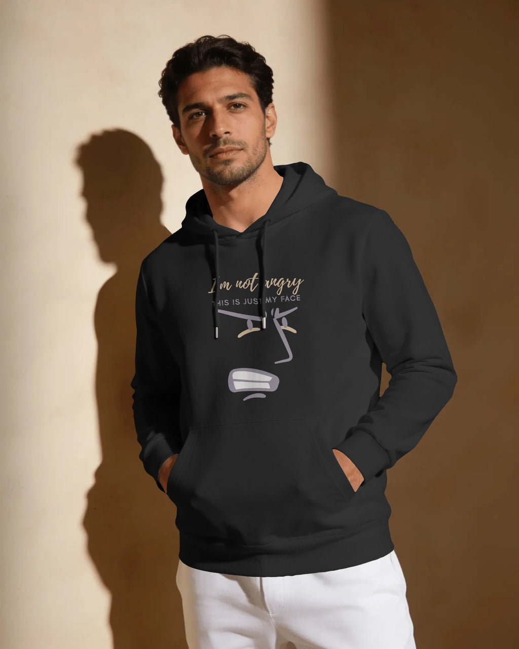 I'm Not Angry Unisex Hoodie