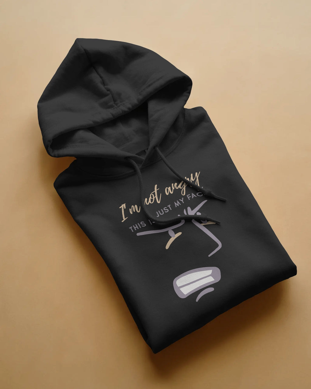 I'm Not Angry Unisex Hoodie