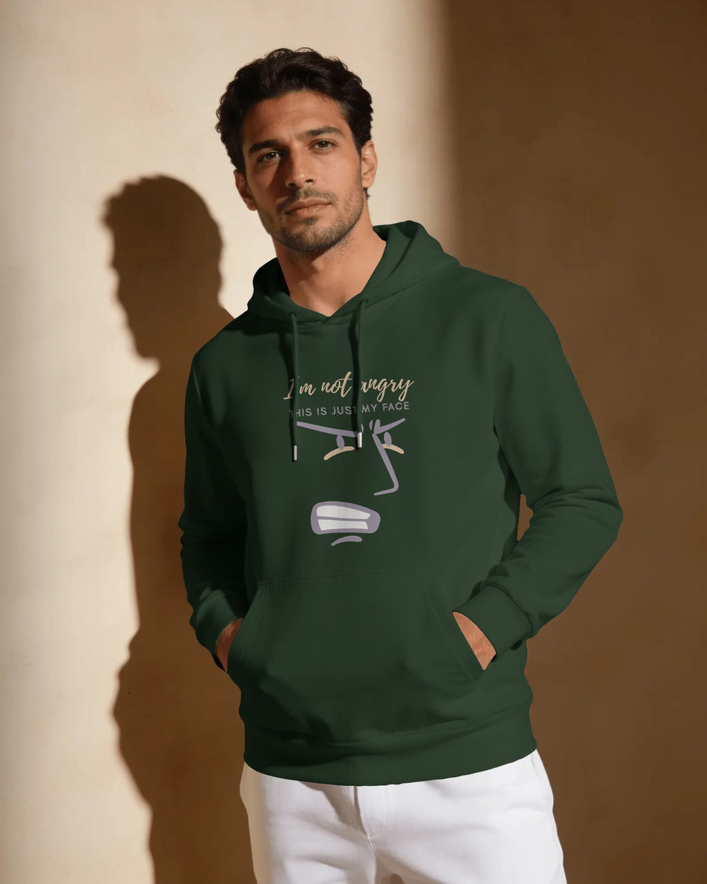 I'm Not Angry Unisex Hoodie
