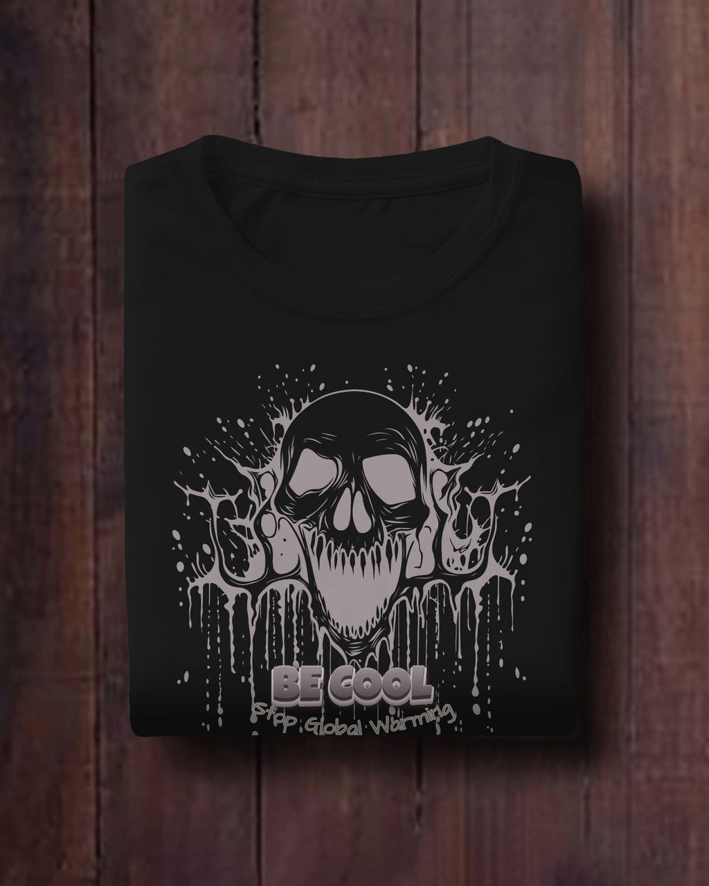 Melting Skull Unisex Premium Oversized T-Shirt