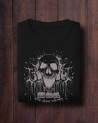 Melting Skull Unisex Premium Oversized T-Shirt