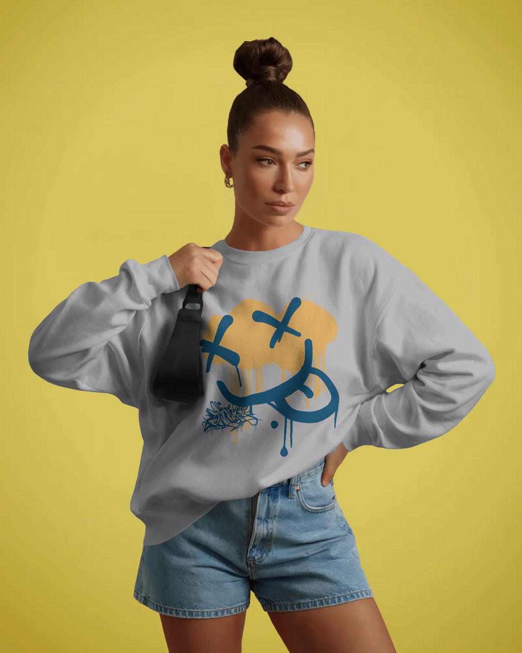 Mock Emoticon Unisex Sweatshirt