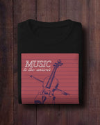 Music Is the Answer Unisex Premium Oversized T-Shirt
