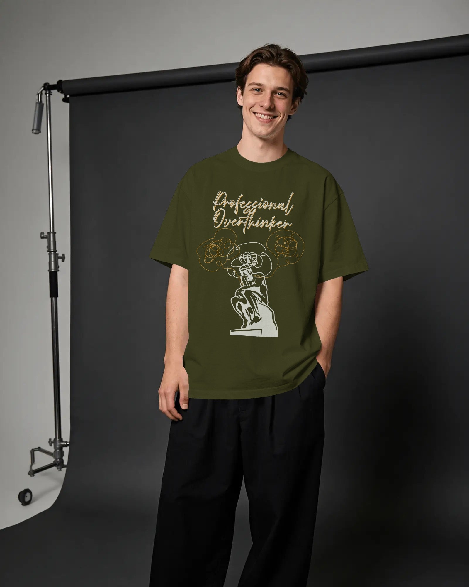 Overthinker Unisex Premium Oversized T-Shirt